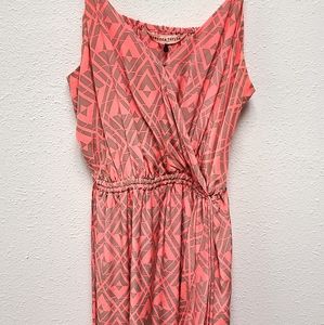 Rebecca Taylor Orange Geometric Dress Size 10